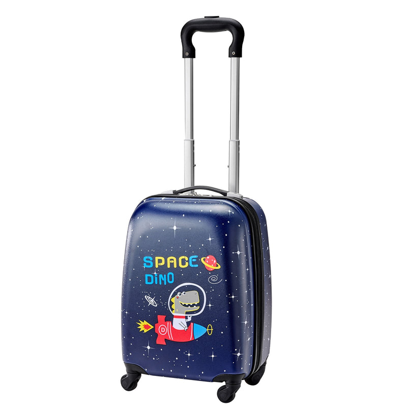 Kids Luggage Set 2 Piece 45.7cm Hardside Suitcase Backpack Dinosaur