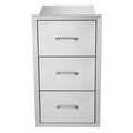 Cefito Raised Toilet Seat Stainless Steel 76x43cm Triple Drawer