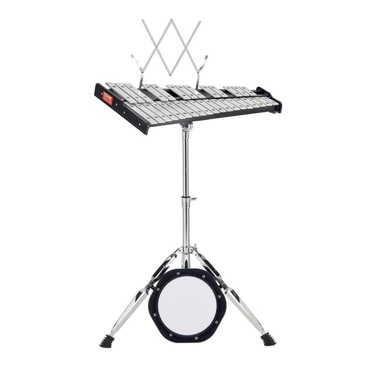 32 Note Glockenspiel Xylophone Kit with Stand Mallets Music Stand
