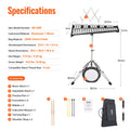 32 Note Glockenspiel Xylophone Kit with Stand Mallets Music Stand