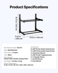 Wall Mount Filament Storage Rack 2-Tier Shelf 3D Printer Holder