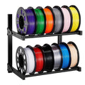 Wall Mount Filament Storage Rack 2-Tier Shelf 3D Printer Holder