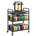 3D Printer Filament Storage Rack 3 Tier Rolling Shelf Spool Holder