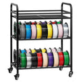 3D Printer Filament Storage Rack 3 Tier Rolling Shelf Spool Holder