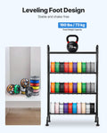 3D Printer Filament Storage Rack 4 Tier Rolling Shelf with Wheels