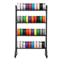 3D Printer Filament Storage Rack 4 Tier Rolling Shelf with Wheels
