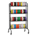 3D Printer Filament Storage Rack 4 Tier Rolling Shelf with Wheels