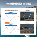 3 Bow Bimini Top Boat Cover 900D 6'L 61-66