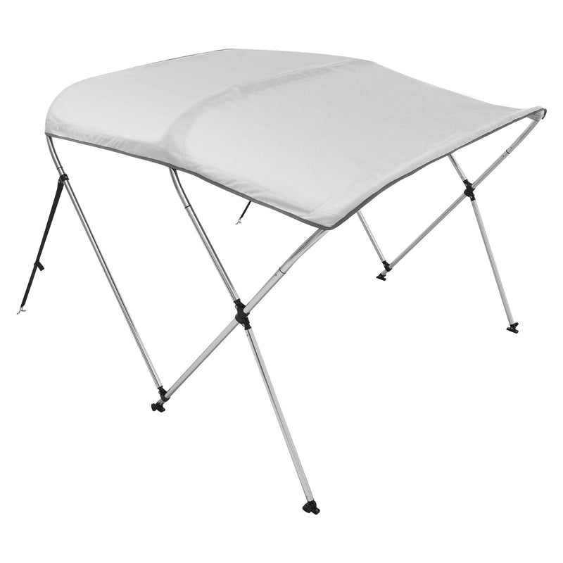 3 Bow Bimini Top Boat Cover 6'L 900D Polyester Light Grey