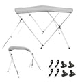 3 Bow Bimini Top Boat Cover 6'L 900D Polyester Light Grey