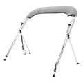 3 Bow Bimini Top Boat Cover 6'L 900D Polyester Light Grey