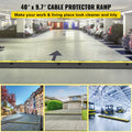 3pc Cable Rubber Cord Protector Ramp 11000lbs Heavy Duty