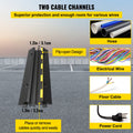3pc Cable Rubber Cord Protector Ramp 11000lbs Heavy Duty