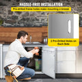 VEVOR Outdoor BBQ Door 46x51cm Stainless Steel Single Access