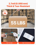 Packing Tape 12 Rolls 65 Yards Clear Shipping Dispenser 2.7 Mil