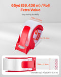 Packing Tape 6 Rolls 65 Yards Clear with Dispenser 2.7 Mil