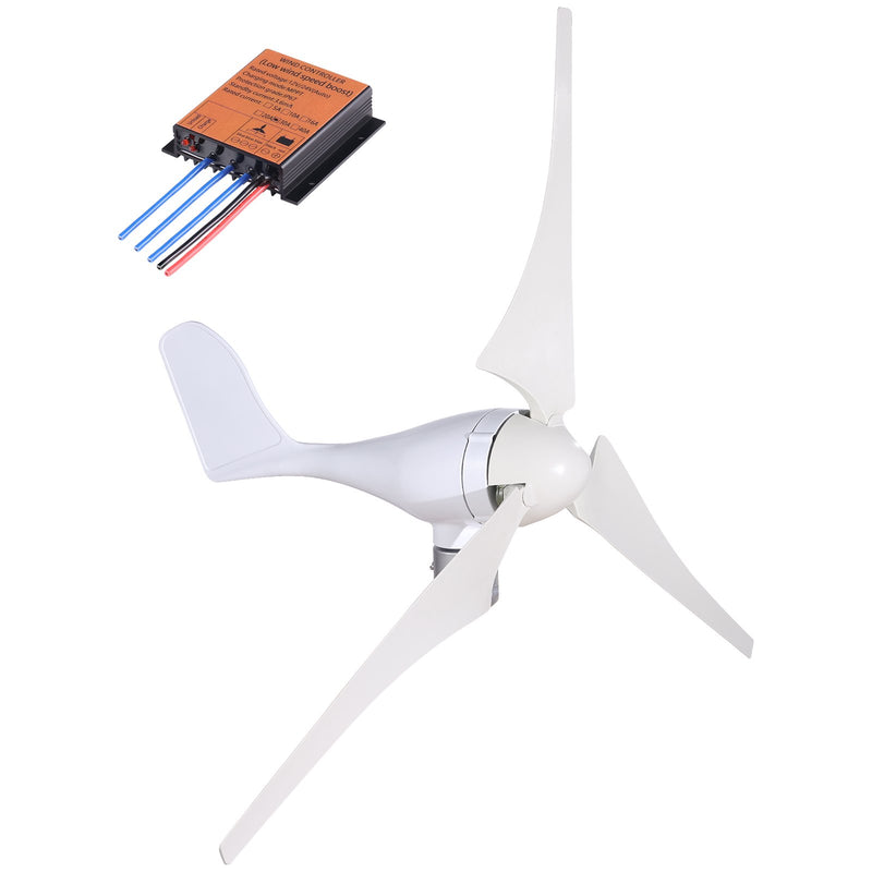 400W Wind Turbine Generator 12V DC 3/5 Blades Controller