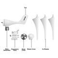 400W Wind Turbine Generator 12V DC 3/5 Blades Controller