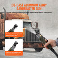 40L Sandblaster Portable Sand Blaster Pressure Gauge Ceramic Nozzle