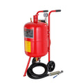 40L Sandblaster Portable Sand Blaster Pressure Gauge Ceramic Nozzle