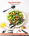 30 Piece Black Stainless Steel Flatware Set Cutlery For 6 Dishwasher