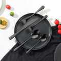 30 Piece Black Stainless Steel Flatware Set Cutlery For 6 Dishwasher