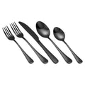 30 Piece Black Stainless Steel Flatware Set Cutlery For 6 Dishwasher