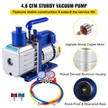 Vacuum Pump 4.8CFM 1/3HP HVAC A/C Rotary Vane Single Stage