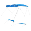 4 Bow Boat Bimini Tops, 600D Polyester Canopy, Waterproof & Sun Protection Boat Awning Canopy with Storage Bag, Bimini Top Replacement, 96