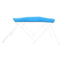 4 Bow Boat Bimini Tops, 600D Polyester Canopy, Waterproof & Sun Protection Boat Awning Canopy with Storage Bag, Bimini Top Replacement, 96