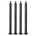 4-Pack Cable Railing Post 914mm Stainless Steel Black Deck