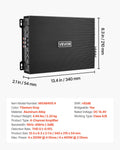 4-Channel Car Amplifier 200W Class AB Bridgeable Stereo Amp