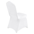 Stretch Spandex Folding Chair Covers, Universal Fitted Chair Cover, Removable Washable Protective Slipcovers, for Wedding, Holiday, Banquet, Party, Celebration, Dining (50PCS White)