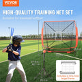Baseball Training Net 5x5 Portable Hitting Batting Catching Kit