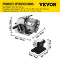 Dividing Head 5 Inch 3-Jaw Chuck Milling Machine Tailstock