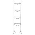 5 Tier Water Bottle Holder Rack 5 Gallon Jug Silver