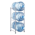 Water Jug Holder 3 Tier 5 Gallon Bottle Rack Silver