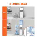 Water Jug Holder 3 Tier 5 Gallon Bottle Rack Silver
