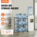 3 Tier Water Bottle Holder 5 Gallon Jug Rack 6 Bottles Black