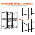 3 Tier Water Bottle Holder 5 Gallon Jug Rack 6 Bottles Black