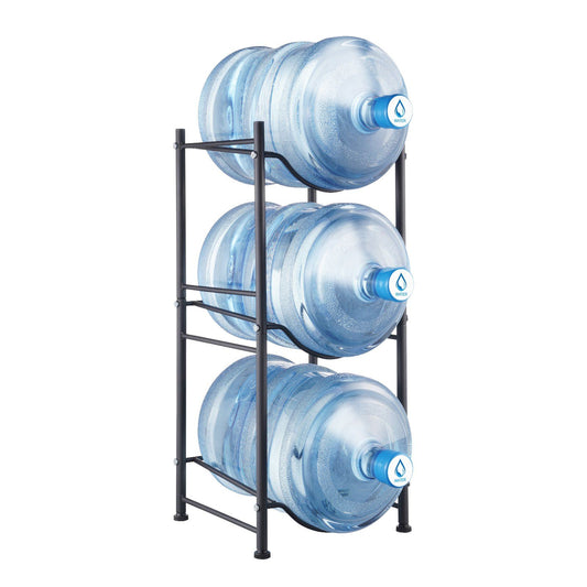 3 Tier Water Bottle Holder Rack 5 Gallon Black