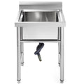 Stainless Steel Sink 1 Compartment 44.4x41.9cm Kitchen Farmhouse