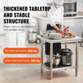 Commercial Stainless Steel Work Table 24x30x32 Inch