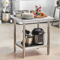 Commercial Stainless Steel Work Table 24x30x32 Inch