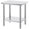 Commercial Stainless Steel Work Table 24x30x32 Inch