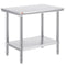 Stainless Steel Kitchen Bench 910x610mm Commercial Food Prep Table