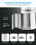 Water Distiller 6L Countertop Purifier Machine 900W Plastic