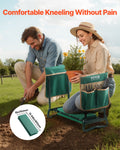 Garden Kneeler Seat Folding Stool 6in Wide 2 Tool Bags