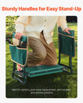 Garden Kneeler Seat Folding Stool 6in Wide 2 Tool Bags