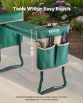 Garden Kneeler Seat Folding Stool 6in Wide 2 Tool Bags